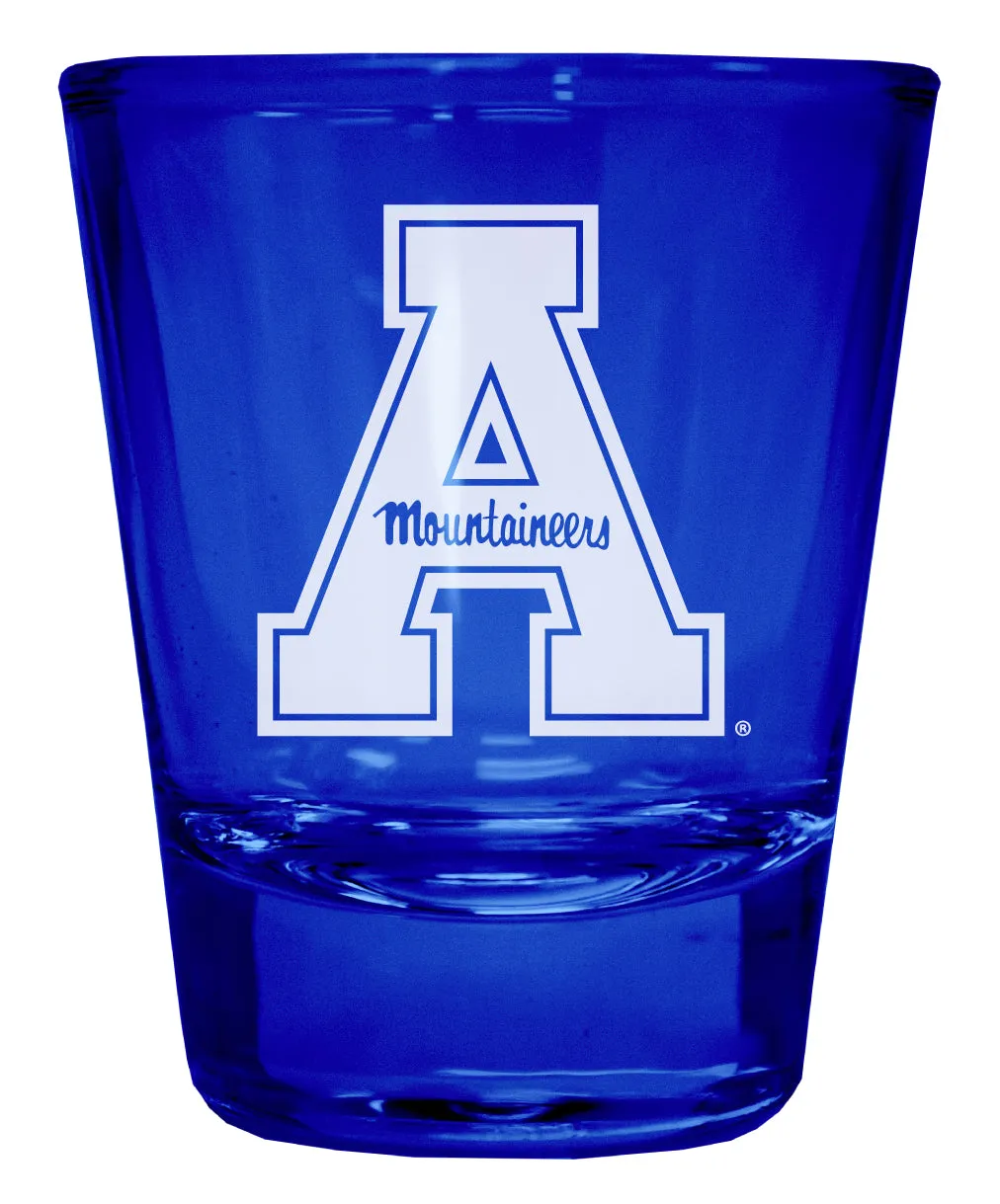 Appalachian State Engraved Full Color 2oz Shot Glass Officially Licensed Collegiate Product