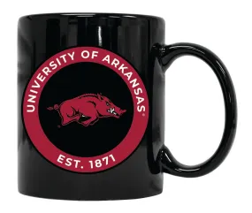 Arkansas Razorbacks 12 oz Ceramic Coffee Mug Circle Design Officially Licensed Collegiate Product