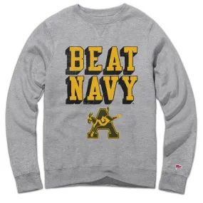 Army Vintage Beat Navy Crewneck