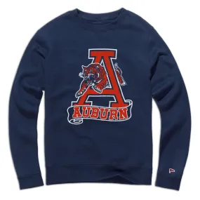 Auburn Vintage Leaping Tiger Crewneck Sweatshirt