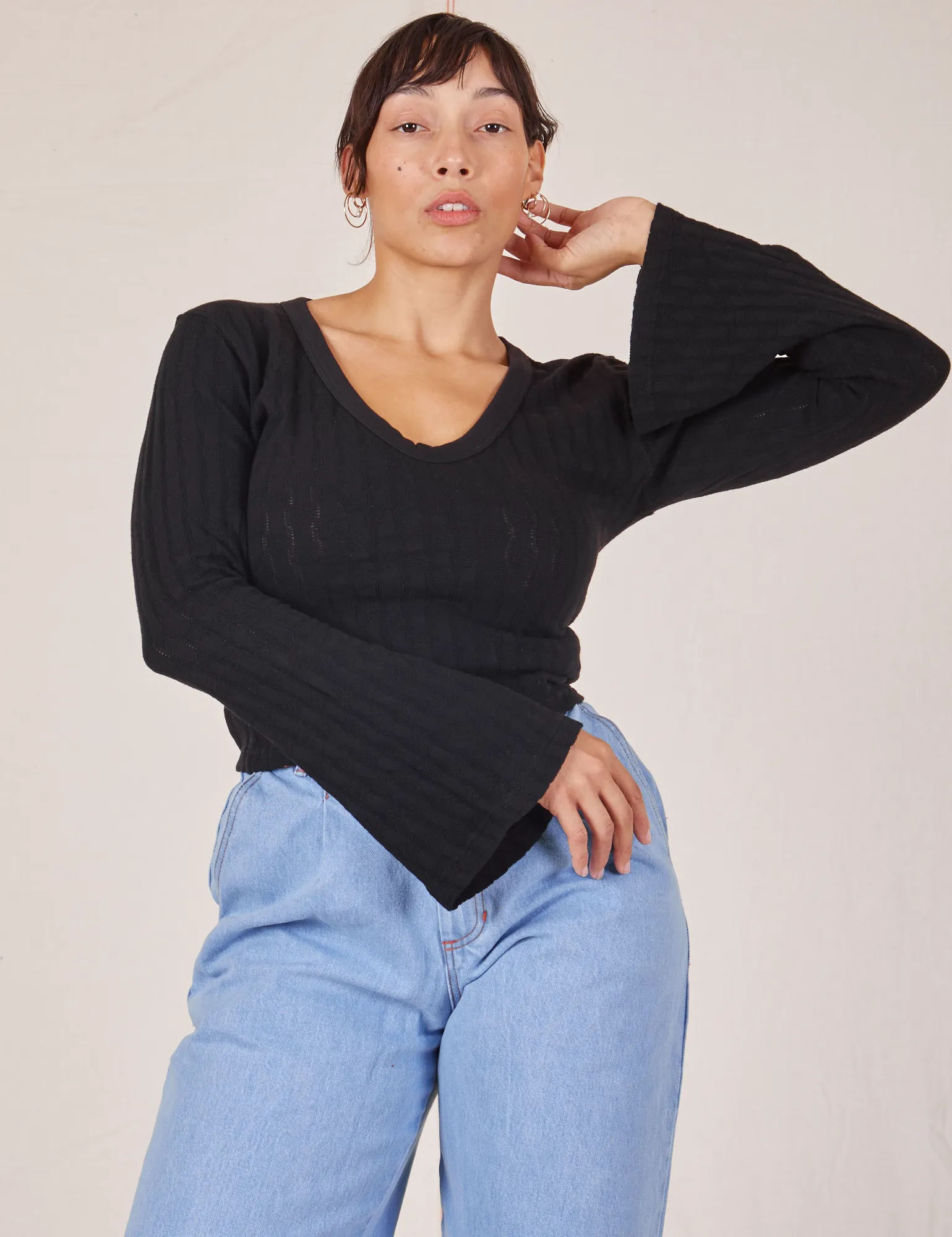 Bell Sleeve Top - Basic Black