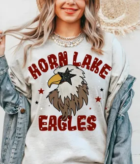 Bella Canvas or Comfort Colors Horn Lake Eagles Tee / Desoto County Schools / Mississippi School Shirt