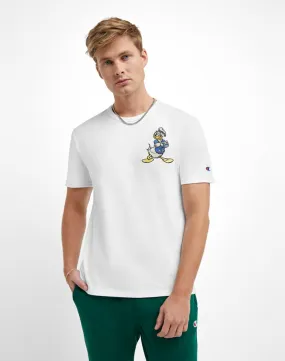 Champion Men's Disneys Mickey & Friends Heritage Tee, Disneys Donald Duck White T1919G 592169 045