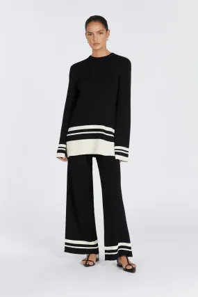 MADISON BLACK CONTRAST JUMPER