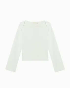 Nation Bryce Boatneck Top in Porcelain