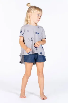 OMAMImini Chambray Girls Shorts