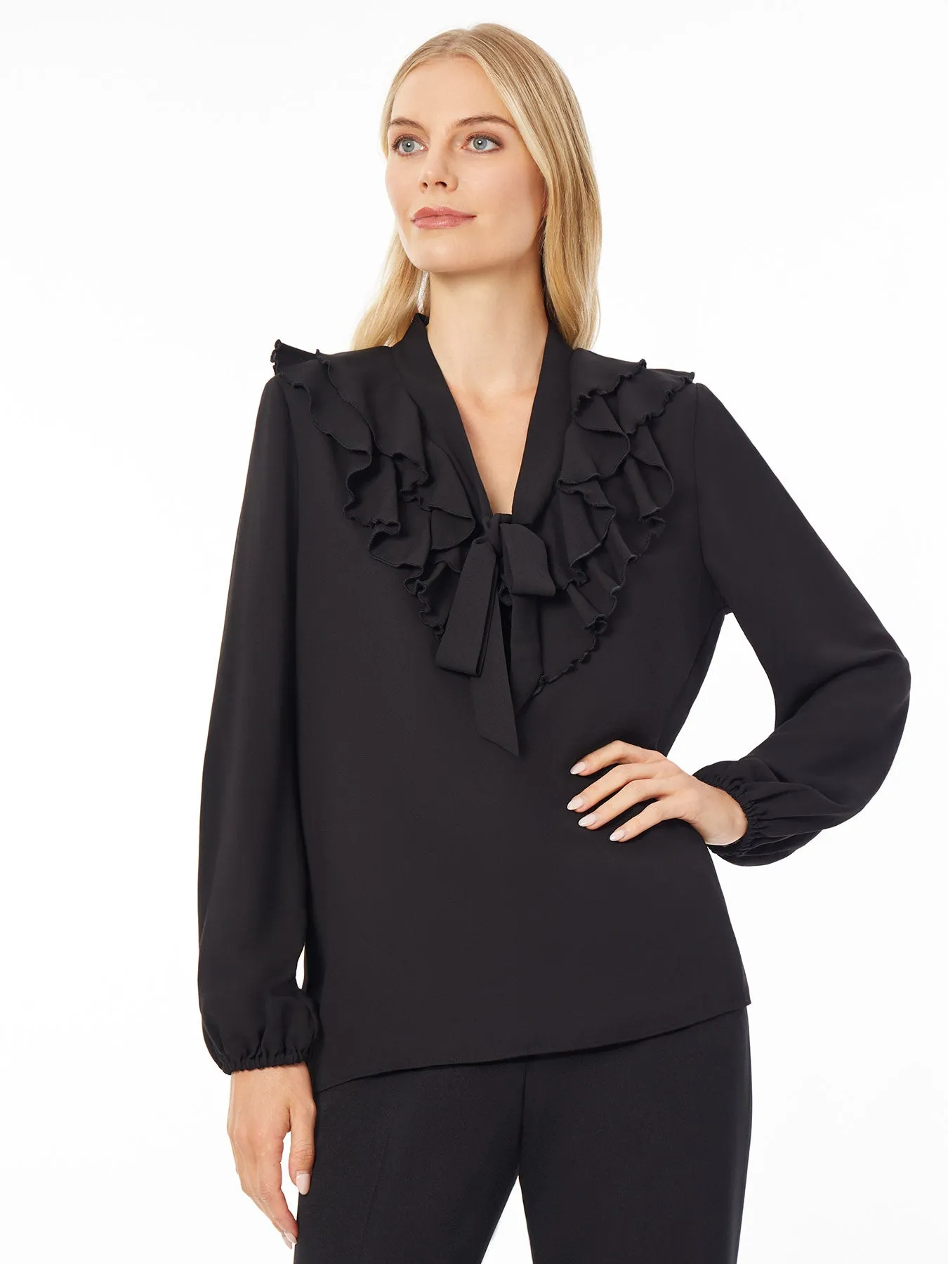 Plus Addison Blouse, Classic Drape