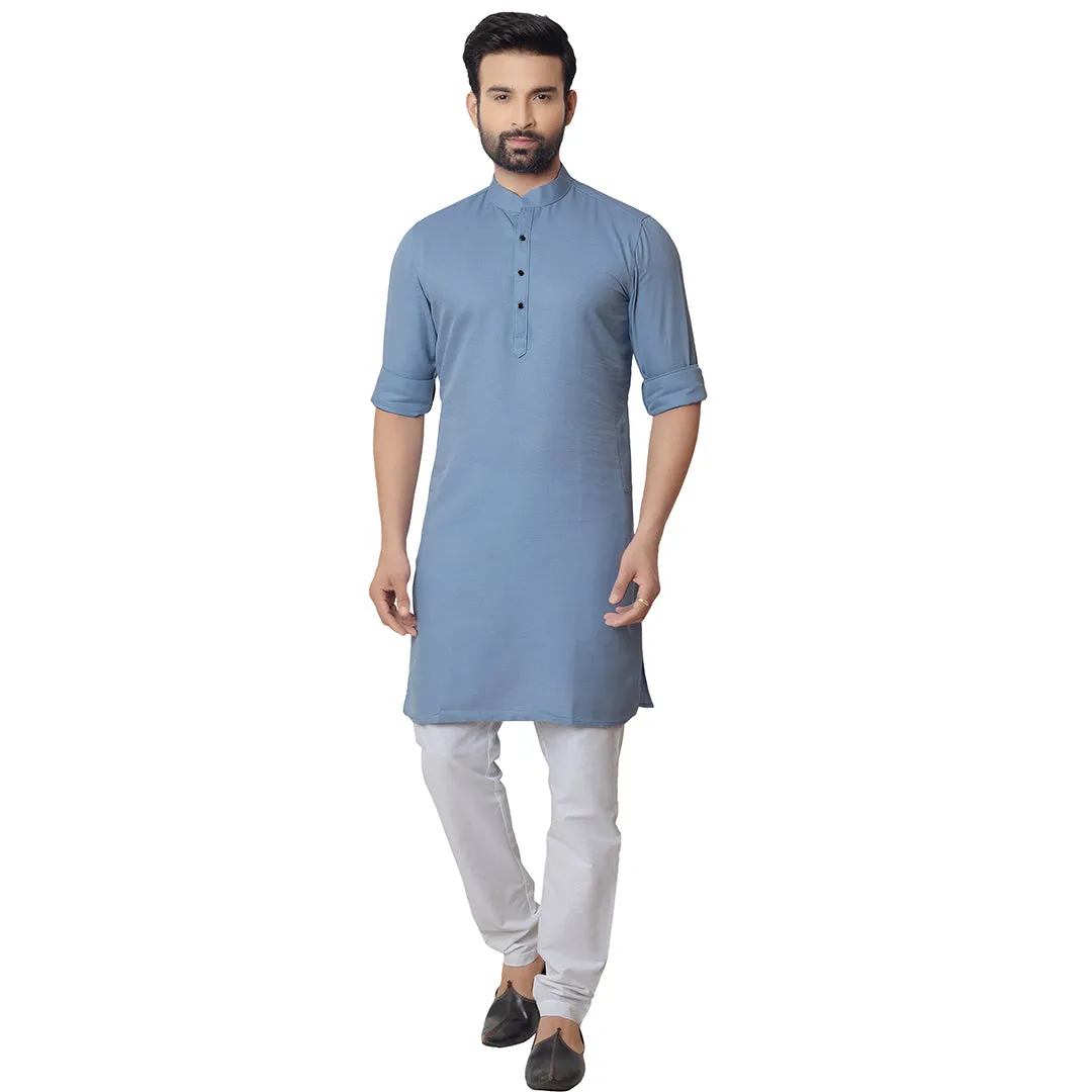 Serene Simplicity Sky Blue Plain Kurta