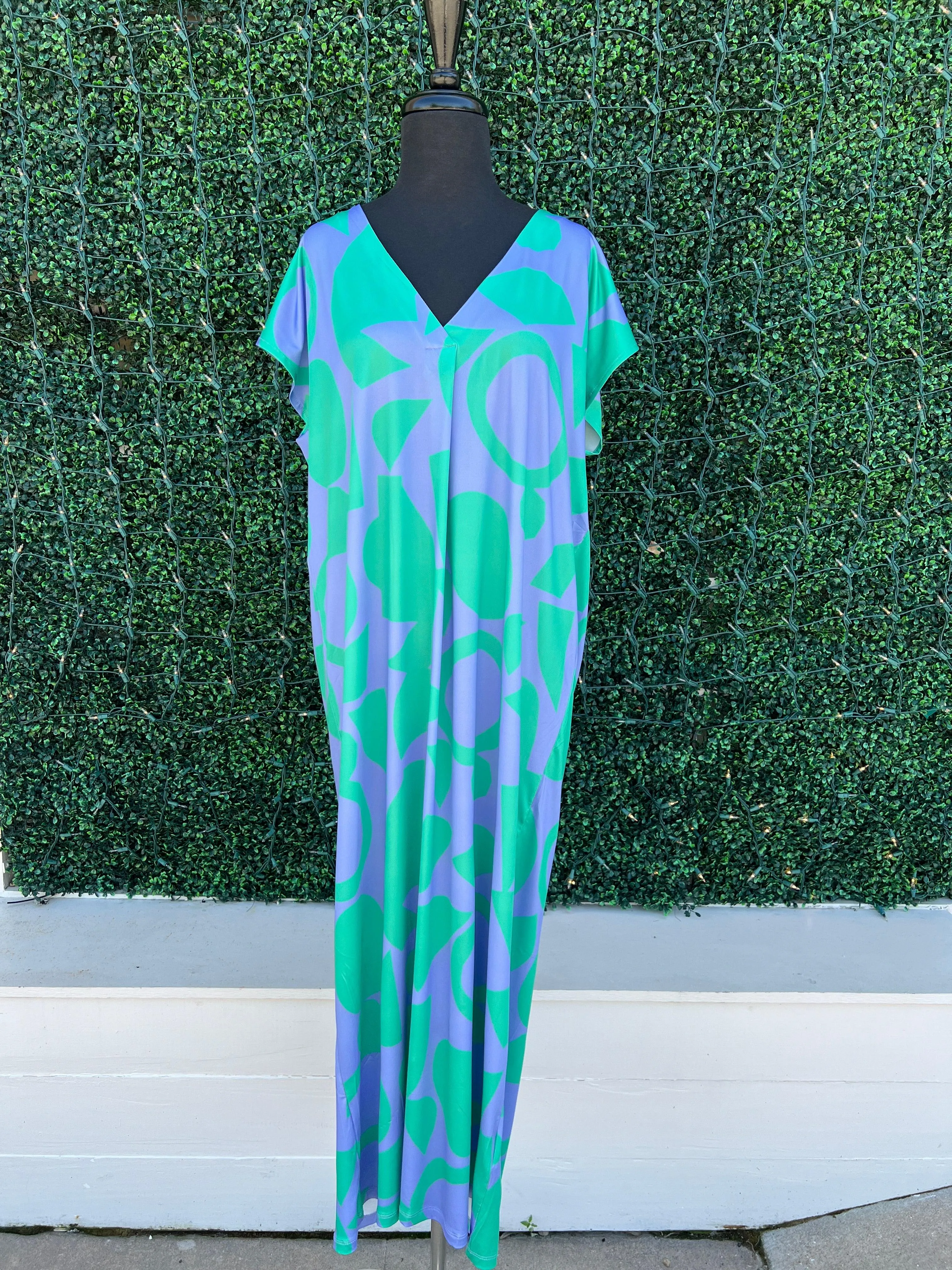 Shapes Caftan Dress/Cover-Up