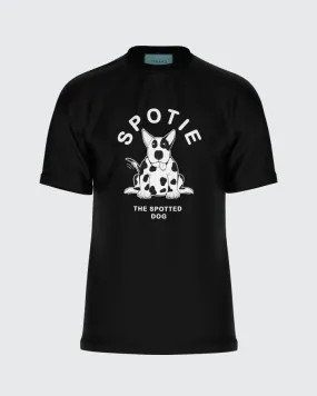 TSHEPO SPOTIE T-SHIRT, BLACK